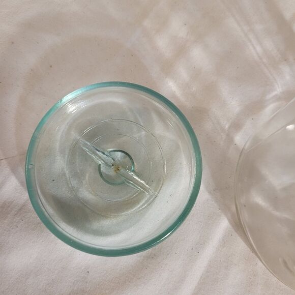 Small Glass Pumpkin Candy Jar And Vtg ATLAS EZ Seal Qt Jar - Picture 9 of 11